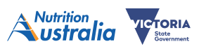 Nutrition Australia logo  Victoria State Government logo